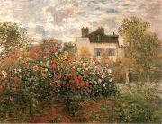 Claude Monet The Artist-s Garden Argenteuil France oil painting reproduction